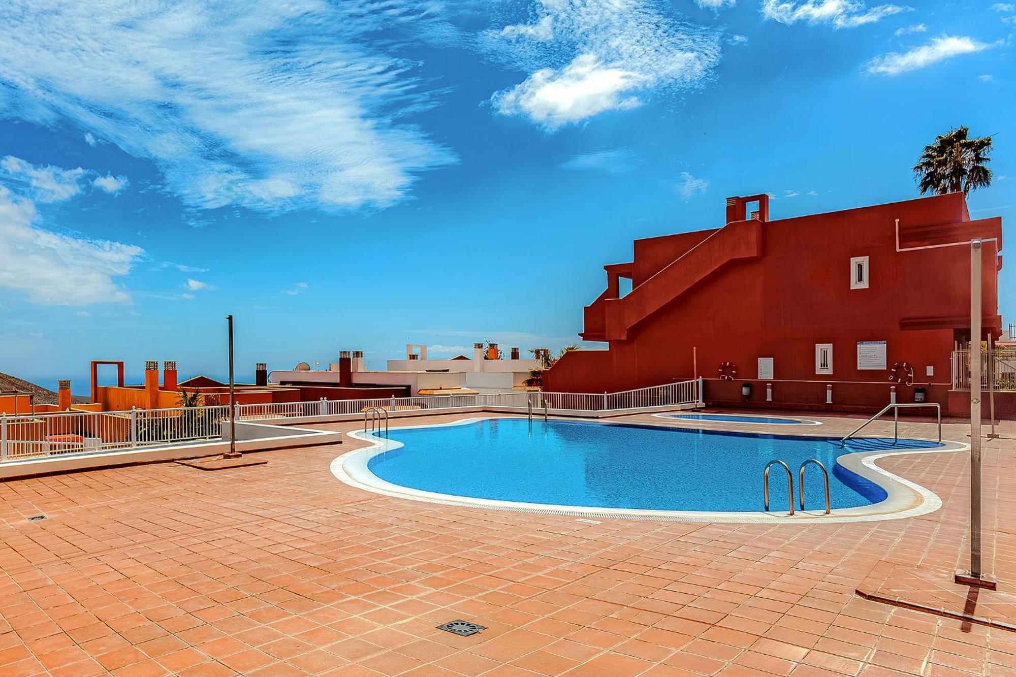 Great View Over The Ocean In Apartment Bianca With Wifi And Pool Chayofa Eksteriør billede